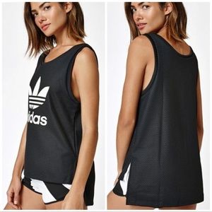 Adidas EQT Round Neck Muscle Tank Trefoil Reflective Logo Medium